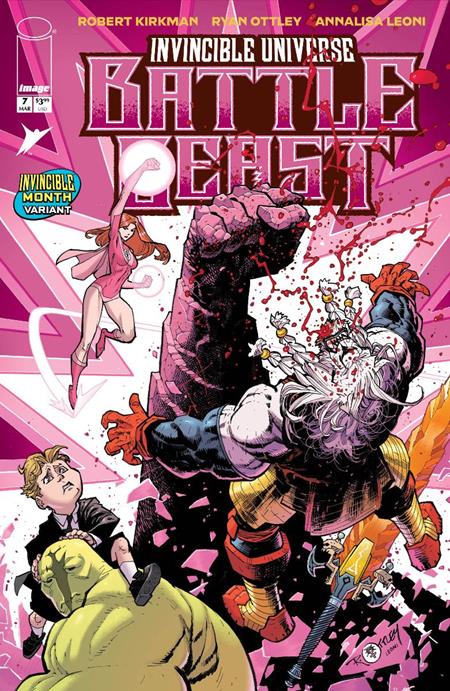 INVINCIBLE UNIVERSE BATTLE BEAST #7 CVR H RYAN OTTLEY & ANNALISA LEONI INVINCIBLE TEAM UP VAR East Coast Comics