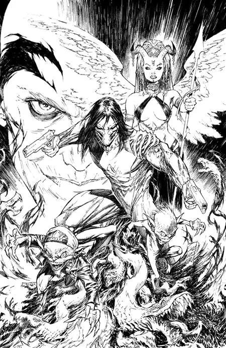 DARKNESS (2025) #1 CVR I INC 1:250 MARC SILVESTRI B&W VIRGIN VAR East Coast Comics