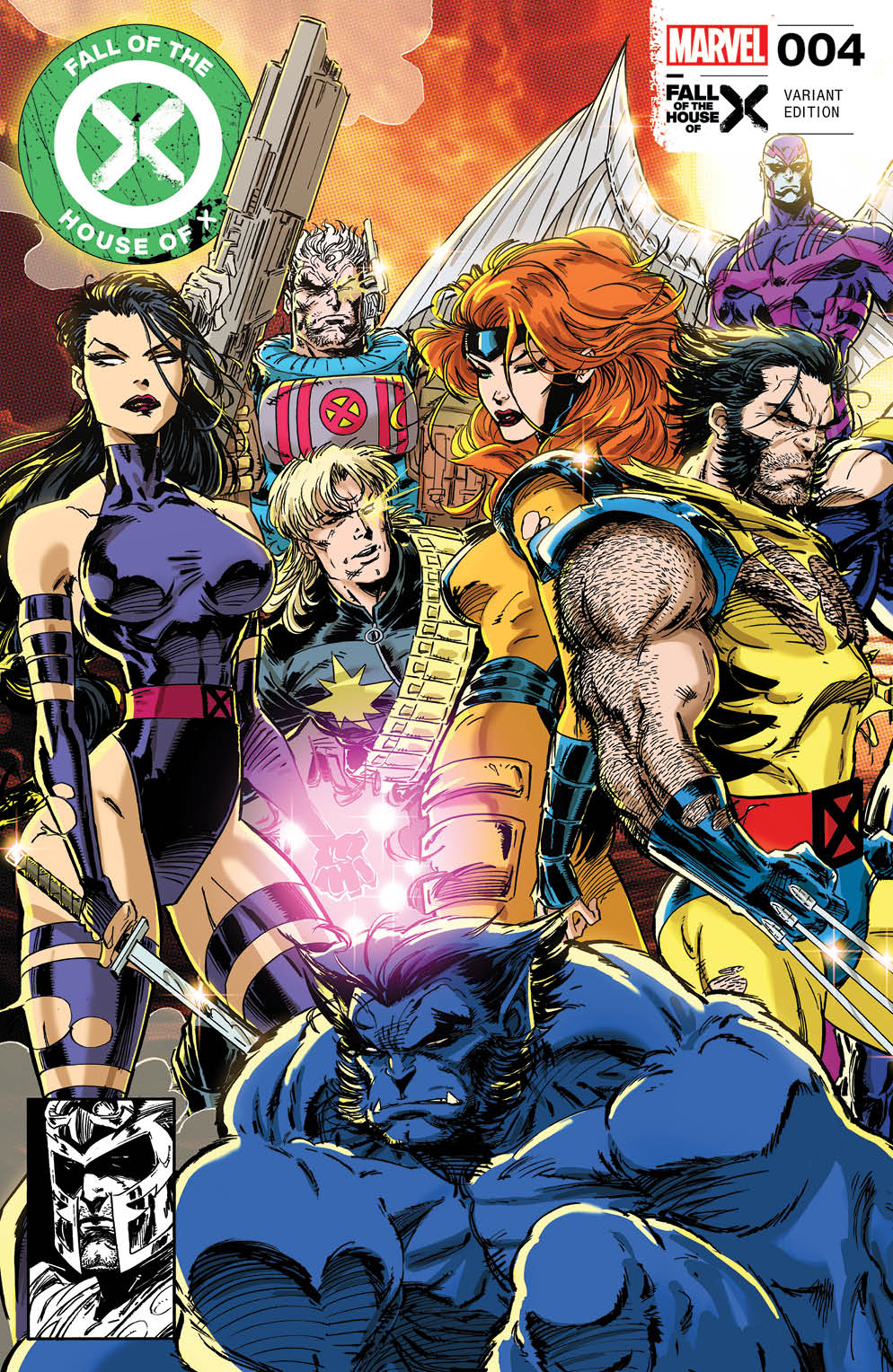 [2 Pack] Kaare Andrews Fall Of The House Of X 4 / Rise Of The Powers Of X 4 Exclusive Connecting Var [Fhx] (04/24/2024) - East Coast Comics