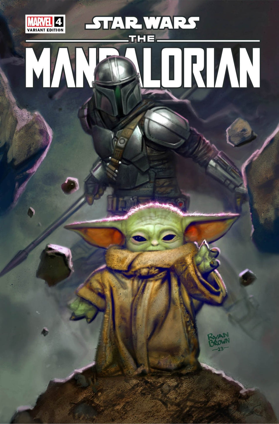 [2 Pack] Star Wars: The Mandalorian Season 2 4 Unknown Comics Ryan Brown Exclusive Var (09/27/2023) - East Coast Comics