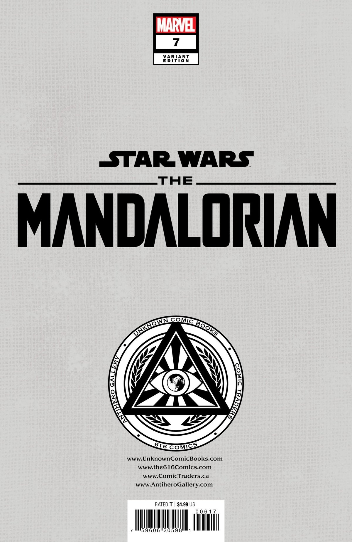 [2 Pack] Star Wars: The Mandalorian Season 2 7 Unknown Comics Mico Suayan Exclusive Var (12/27/2023) - East Coast Comics