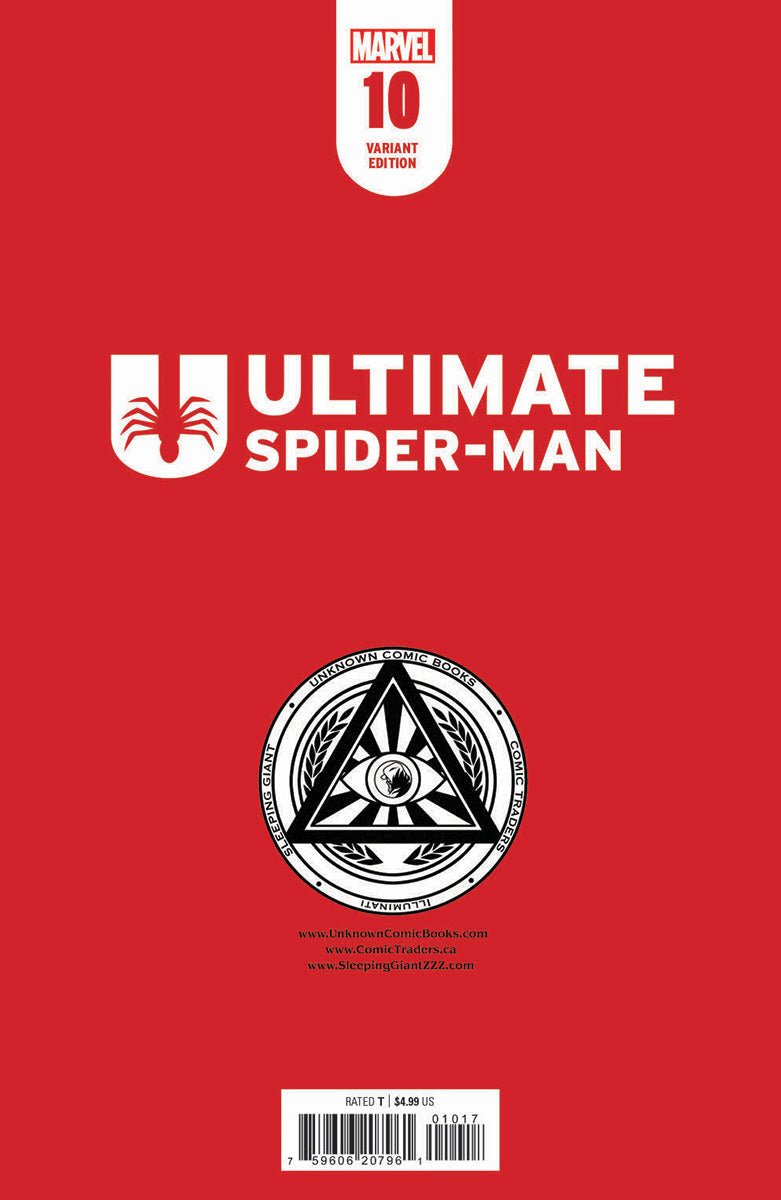 [2 PACK] ULTIMATE SPIDER - MAN 10 UNKNOWN COMICS MIGUEL MERCADO EXCLUSIVE VAR (10/16/2024) - East Coast Comics