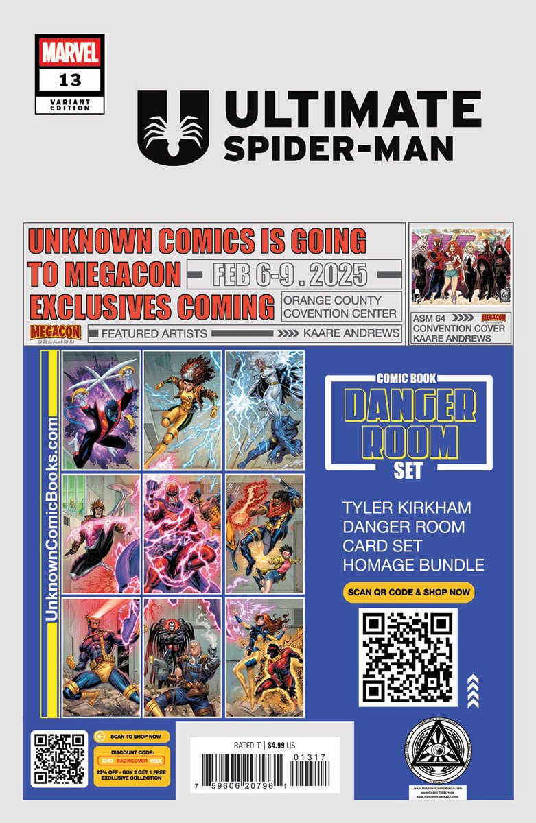 [2 PACK] Ultimate Spider - Man 13 Unknown Comics Frany Exclusive Var (01/22/2025) - East Coast Comics