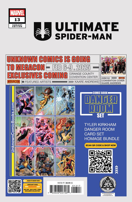 [2 PACK] Ultimate Spider - Man 13 Unknown Comics Frany Exclusive Var (01/22/2025) - East Coast Comics