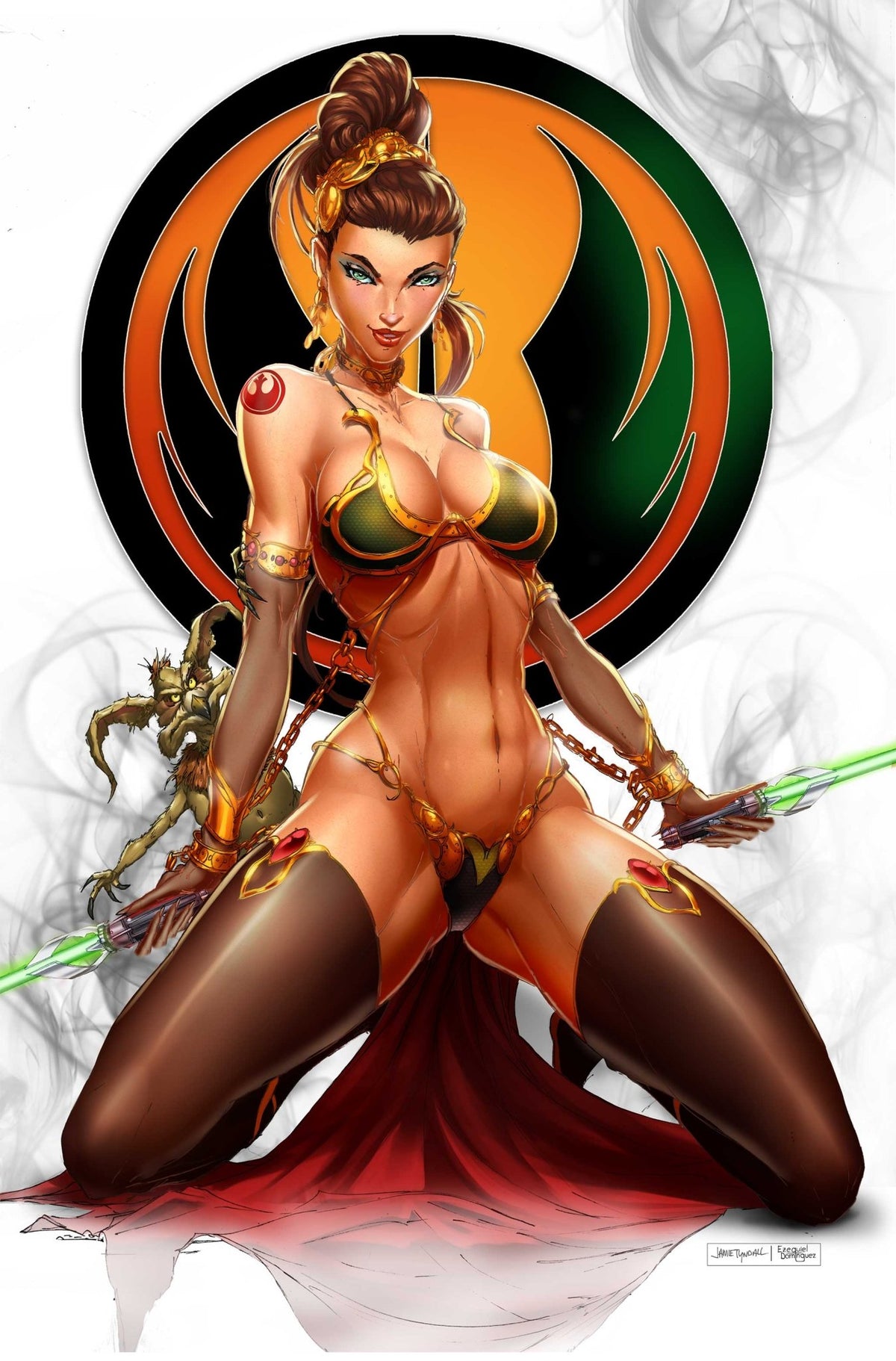 2023 Slave Princess Jedi Cosplay Virgin Exclusive - East Coast Comics