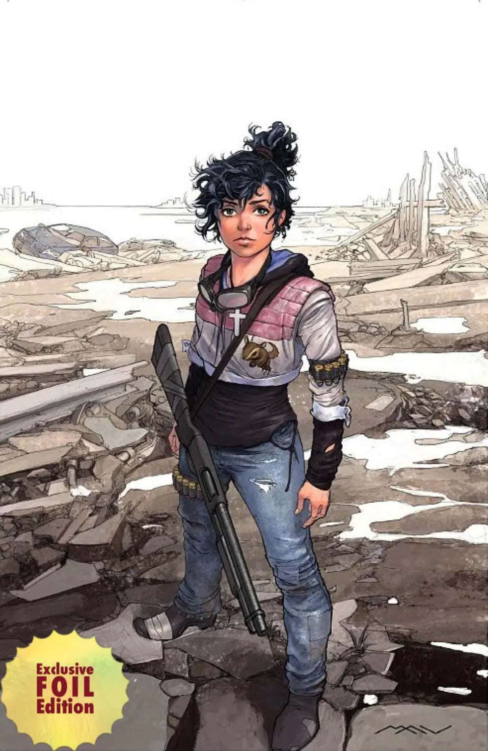 White Sky #1 2ND Print - ECC Exclusive Virgin FOIL East Coast Comics