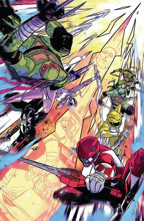 Mighty Morphin Power Rangers/Teenage Mutant Ninja Turtles III #2 G 1:50 INCV (Full Art, Carlini)[1:50]