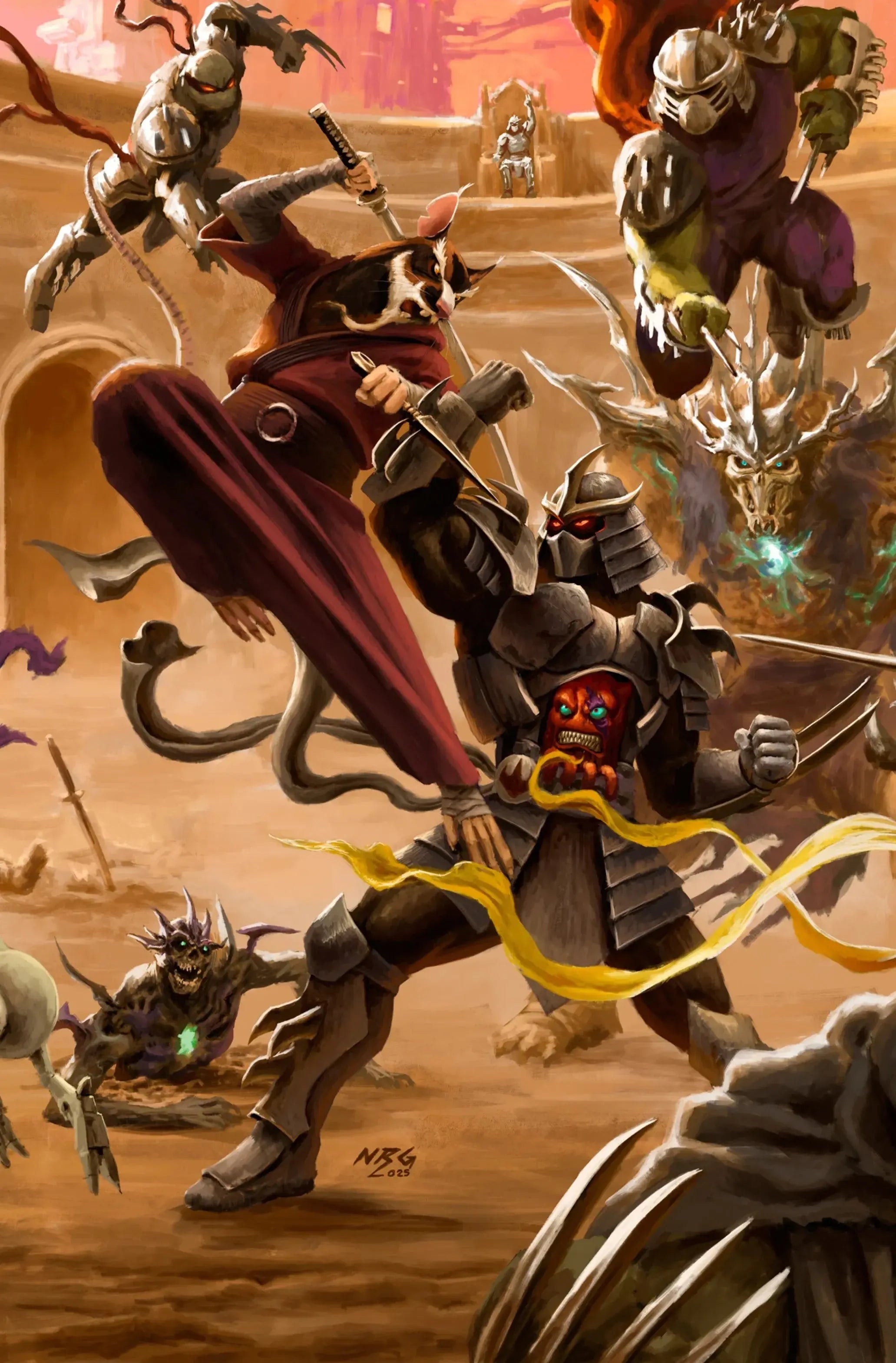 TMNT: Battle Nexus #1 - #5 Virgin - ECC NRG Exclusive (2/18/26