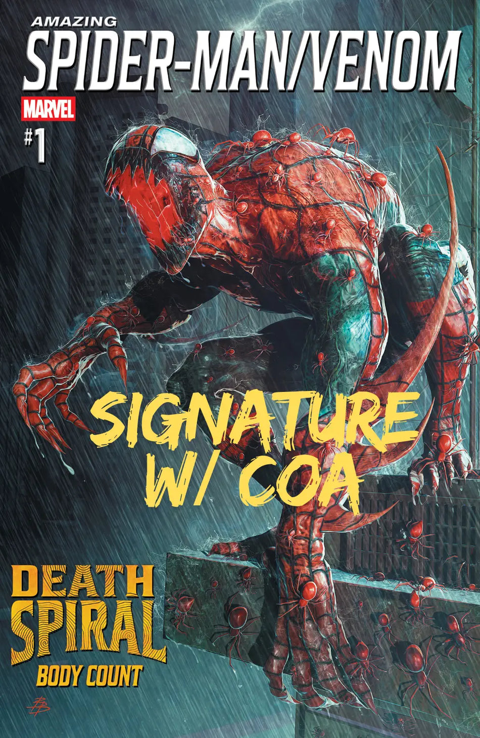 AMAZING SPIDER-MAN/VENOM: DEATH SPIRAL - BODY COUNT #1 - ECC Bjorn Barends Exclusive