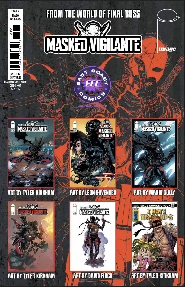 FINAL BOSS MASKED VIGILANTE (ONE SHOT) - ECC Tiago Da Silva Virgin Exclusive East Coast Comics