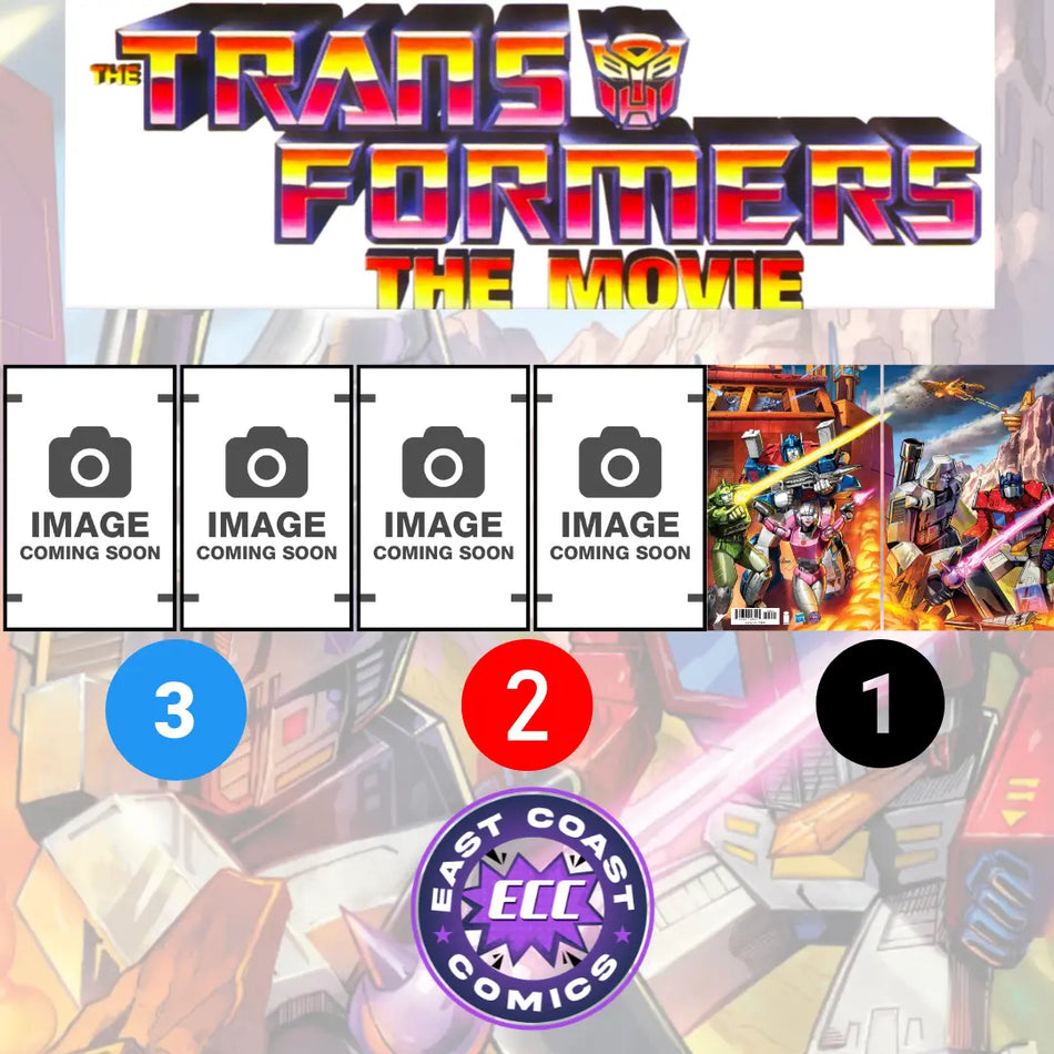 TRANSFORMERS THE MOVIE 40TH ANNIVERSARY EDITION #1-3 (set) - ECC Michael Watkins Connecting Set Exclusive - SHIPS AUGUST