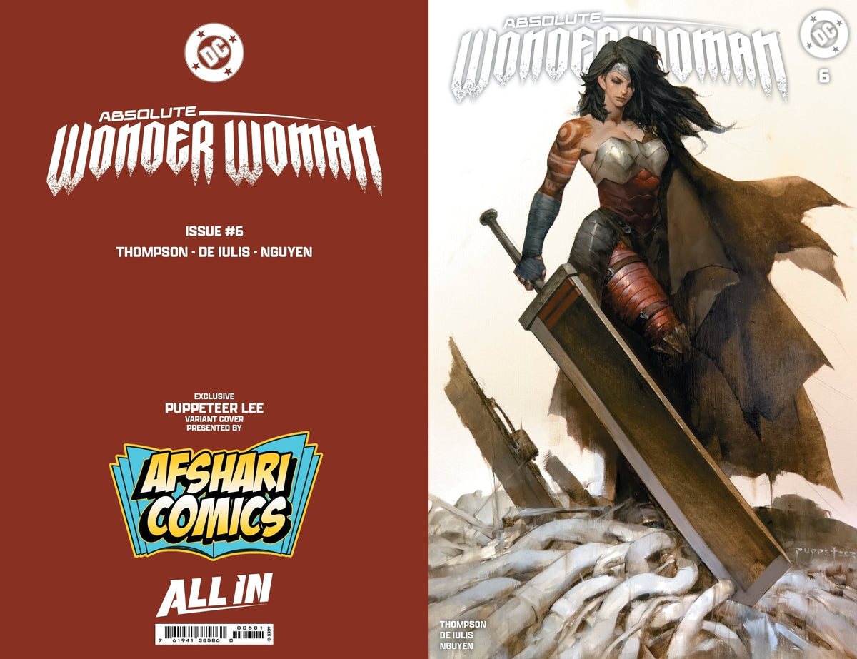 Absolute Wonder Woman 6 Afshari Comics Exclusive Puppeteer Lee Variant - East Coast Comics