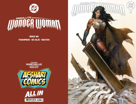 Absolute Wonder Woman 6 Afshari Comics Exclusive Puppeteer Lee Variant - East Coast Comics