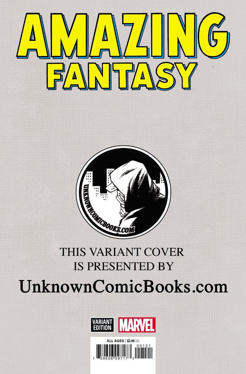 AMAZING FANTASY 15 FACSIMILE EDITION UNKNOWN COMICS EXCLUSIVE HOMAGE (10/09/2019) - East Coast Comics