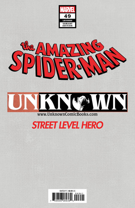 AMAZING SPIDER - MAN 49 UNKNOWN COMICS GABRIELE DELLOTTO EXCLUSIVE VAR (09/30/2020) - East Coast Comics