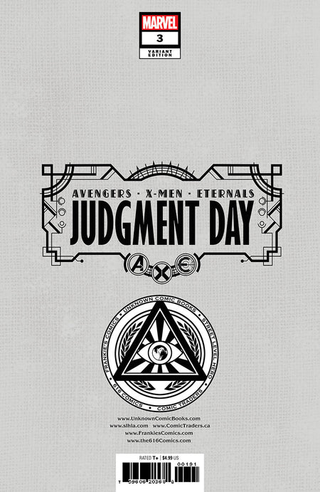 A.X.E.: Judgment Day 3 [Axe] Unknown Comics David Nakayama Hellfire Exclusive Virgin Var (08/24/2022) - East Coast Comics