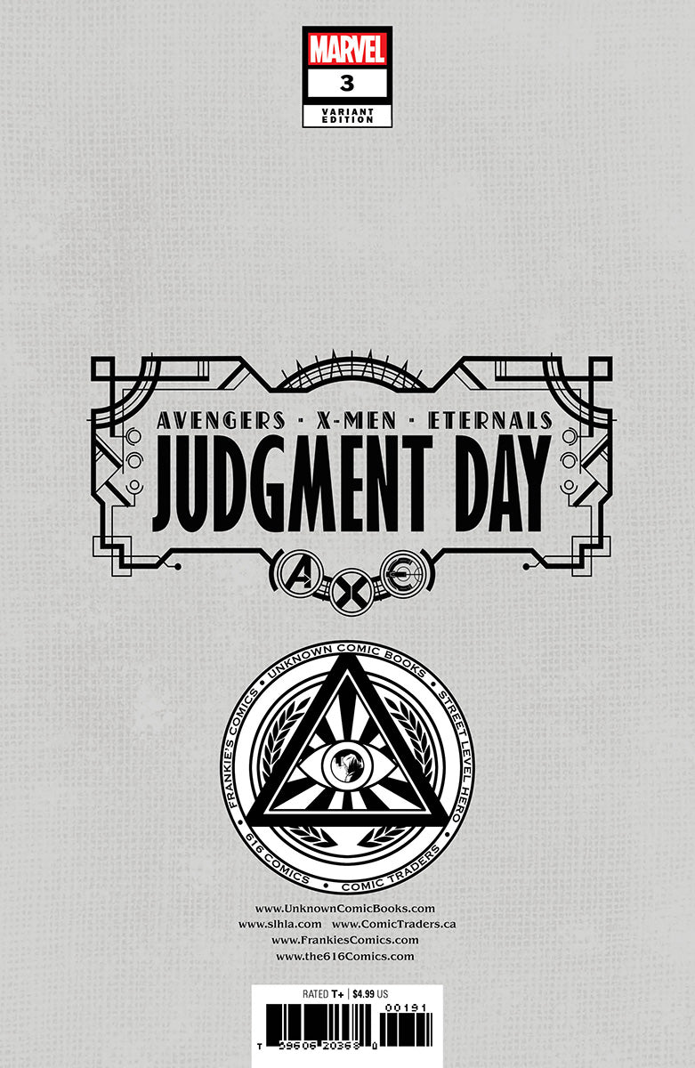 A.X.E.: Judgment Day 3 [Axe] Unknown Comics David Nakayama Hellfire Exclusive Virgin Var (08/24/2022) - East Coast Comics
