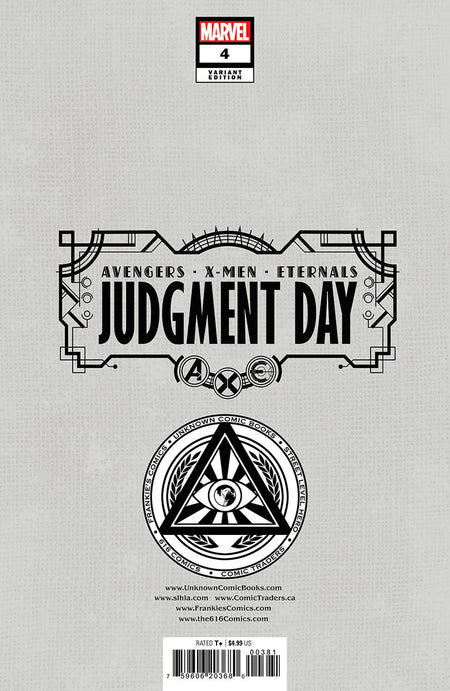 A.X.E.: Judgment Day 4 [Axe] Unknown Comics David Nakayama Hellfire Exclusive Virgin Var (09/14/2022) - East Coast Comics