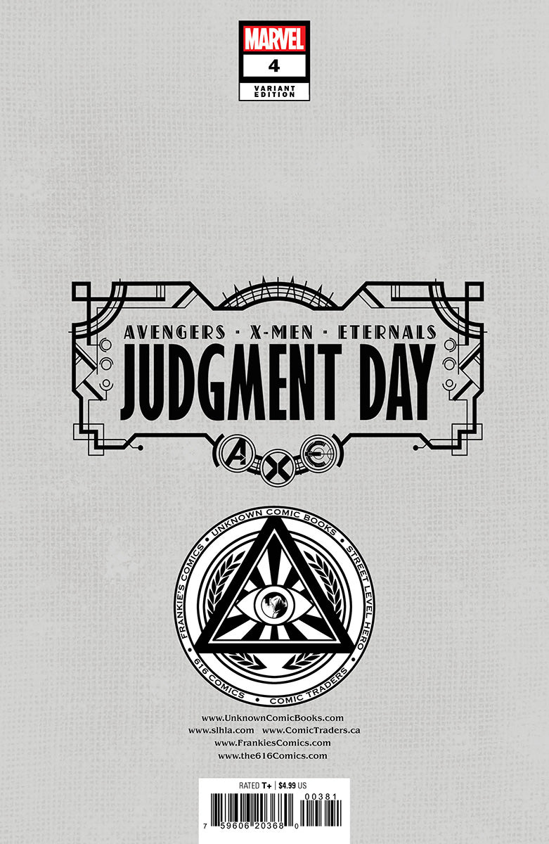A.X.E.: Judgment Day 4 [Axe] Unknown Comics David Nakayama Hellfire Exclusive Virgin Var (09/14/2022) - East Coast Comics