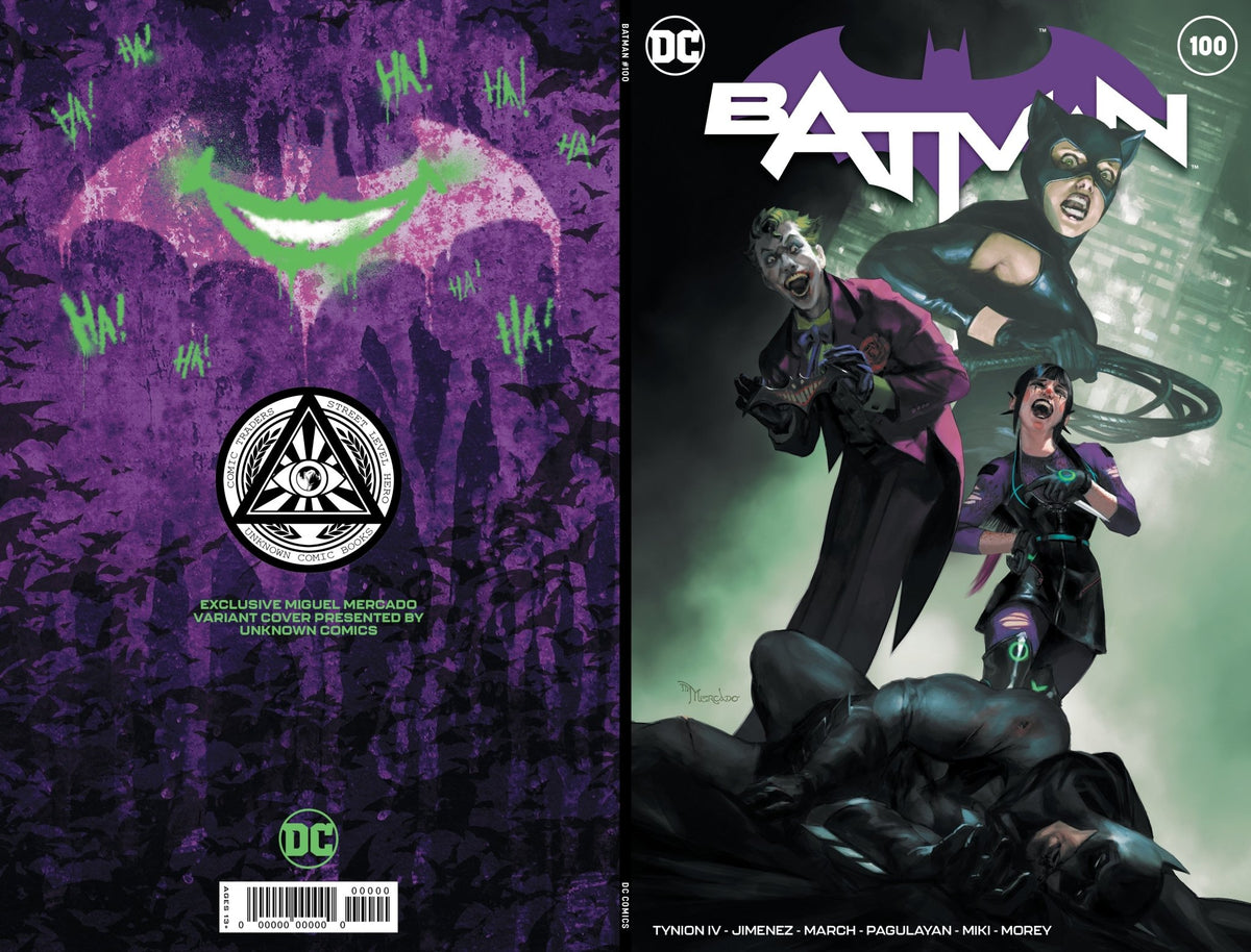 Batman 100 Unknown Comics Miguel Mercado Exclusive Var (Joker War) (10/06/2020) - East Coast Comics