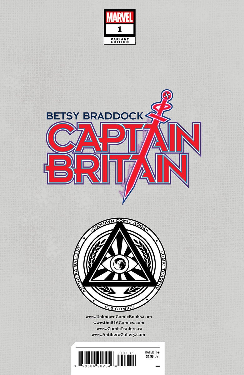 Betsy Braddock: Captain Britain 1 Unknown Comics Miguel Mercado Exclusive Virgin Vogue Var (02/22/2023) - East Coast Comics