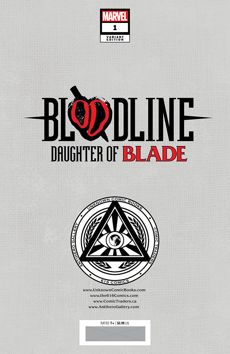 Bloodline: Daughter Of Blade 1 Unknown Comics Sergio Davila Exclusive Virgin Var (02/01/2023) - East Coast Comics