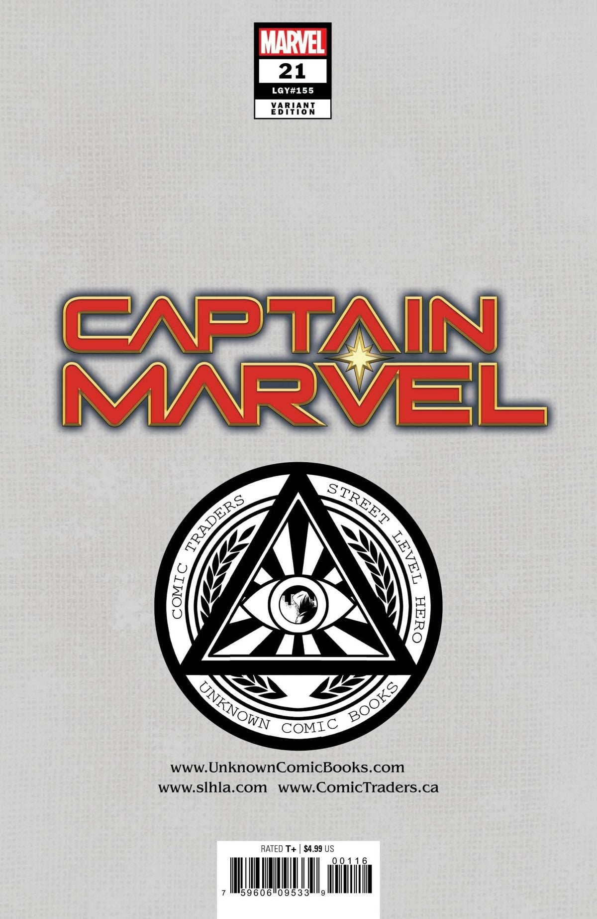 CAPTAIN MARVEL 21 UNKNOWN COMICS MARCO MASTRAZZO EXCLUSIVE VAR (09/09/2020) - East Coast Comics