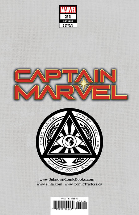 CAPTAIN MARVEL 21 UNKNOWN COMICS MARCO MASTRAZZO EXCLUSIVE VAR (09/09/2020) - East Coast Comics