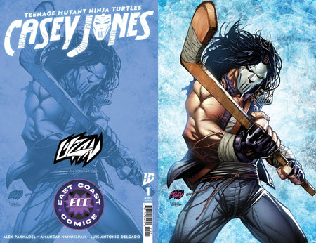Casey Jones 1 - ECC Exclusive Franck Uzan Virgin Variant - East Coast Comics