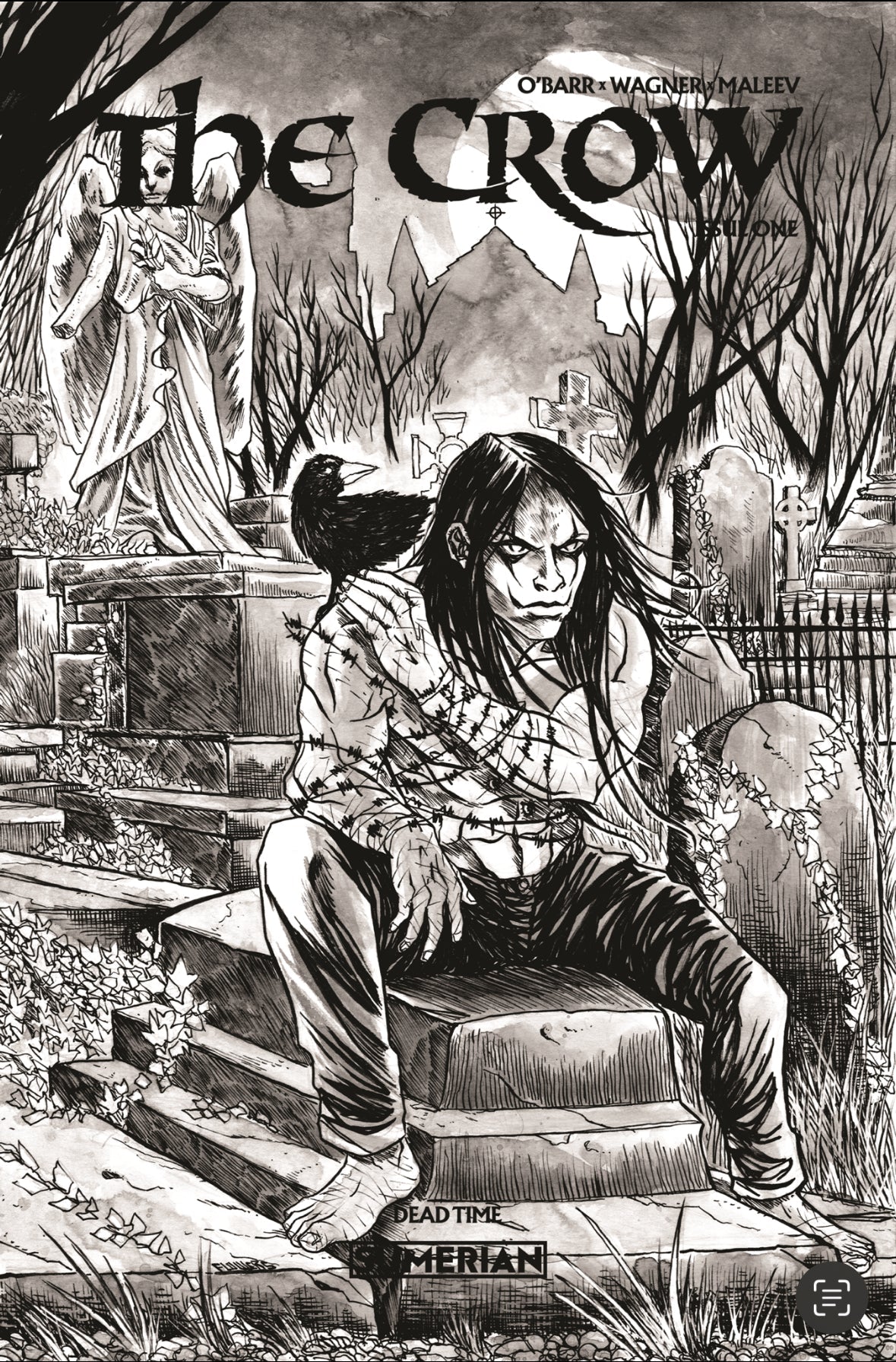 Crow Dead time 1 Black Saber Comics Exclusive by Jason Flowers - East Coast Comics