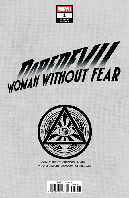 Daredevil: Woman Without Fear 1 Unknown Comics Marco Mastrazzo Exclusive Var (01/12/2022) - East Coast Comics