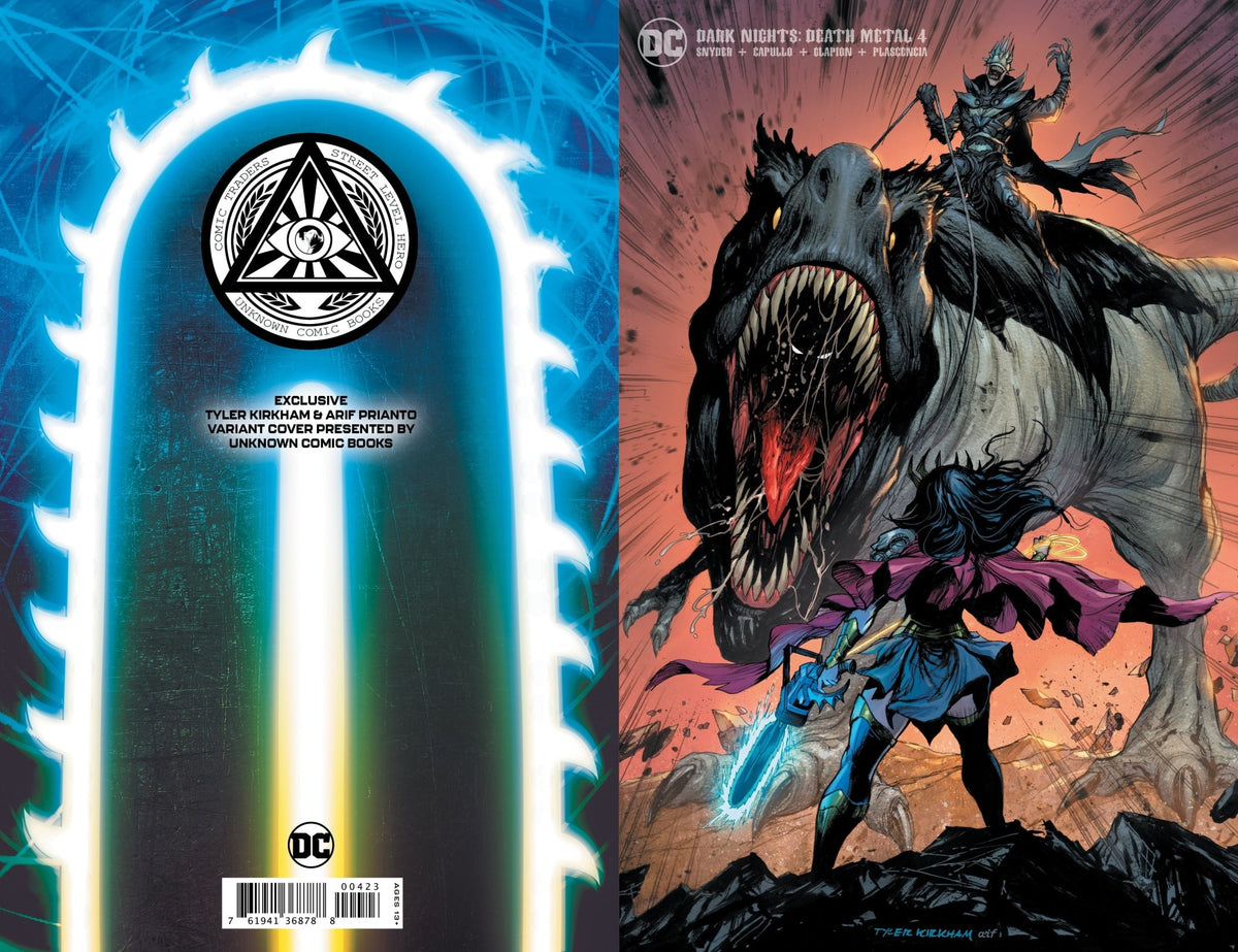 Dark Nights Death Metal 4 (Of 7) Unknown Comics Tyler Kirkham Exclusive Minimal Var (10/14/2020) - East Coast Comics