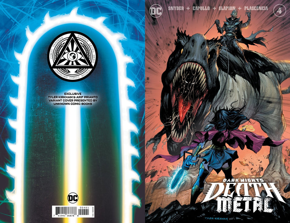 DARK NIGHTS DEATH METAL 4 (OF 7) UNKNOWN COMICS TYLER KIRKHAM EXCLUSIVE VAR (10/14/2020) - East Coast Comics