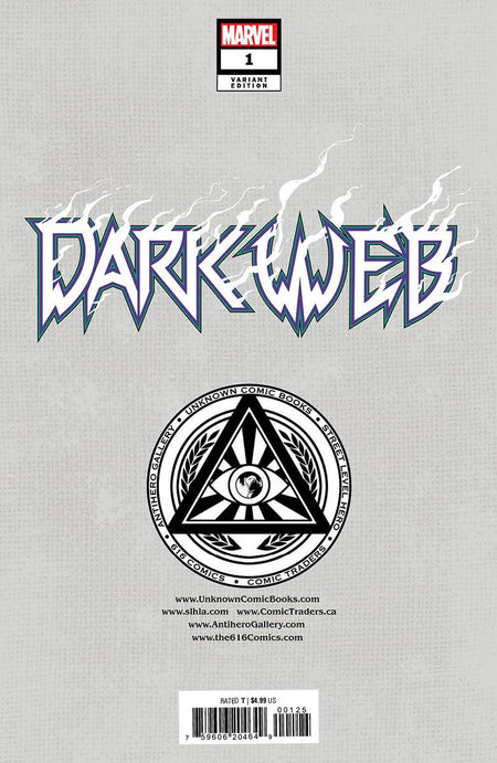Dark Web 1 [Dwb] Unknown Comics Skan Exclusive Virgin Var (12/07/2022) - East Coast Comics