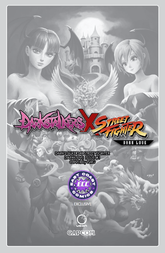 Darkstalkers x Street Fighter Dark Love 1 - ECC Exclusive NRG Virgin Variant - East Coast Comics