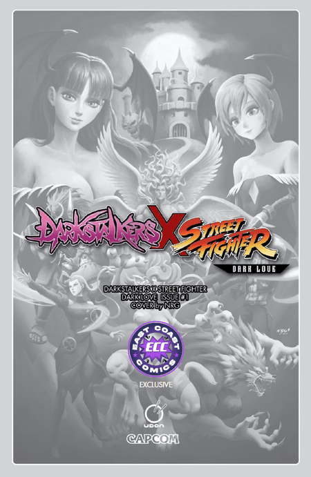 Darkstalkers x Street Fighter Dark Love 1 - ECC Exclusive NRG Virgin Variant - East Coast Comics