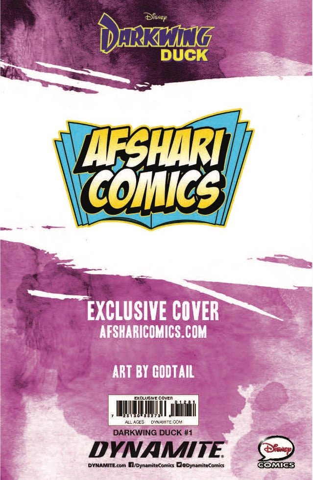 Darkwing Duck 1 Afshari Comics Exclusive Godtail Virgin Variant - East Coast Comics