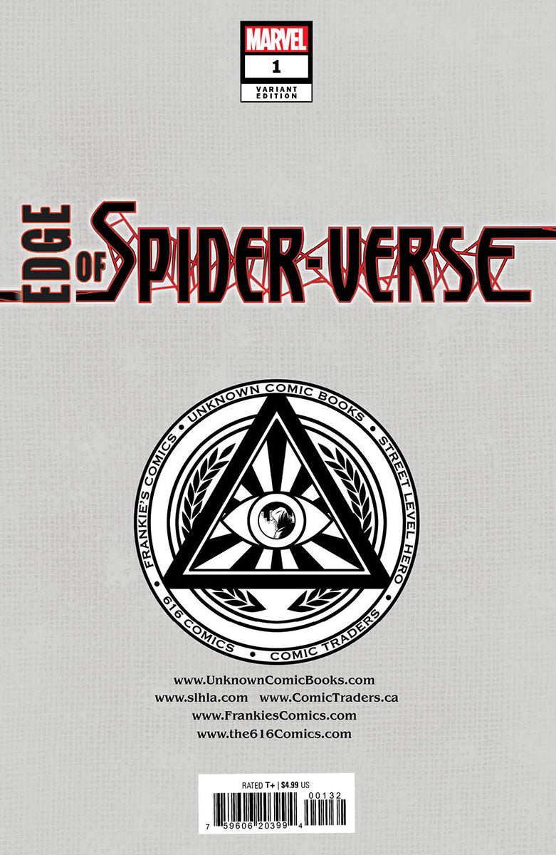 EDGE OF SPIDER - VERSE 1 UNKNOWN COMICS TYLER KIRKHAM EXCLUSIVE VIRGIN VAR (08/03/2022) - East Coast Comics