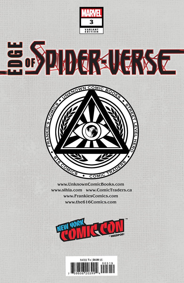 Edge Of Spider - Verse 3 Unknown Comics Tyler Kirkham Exclusive Nycc 2022 Silver Var (11/02/2022) - East Coast Comics