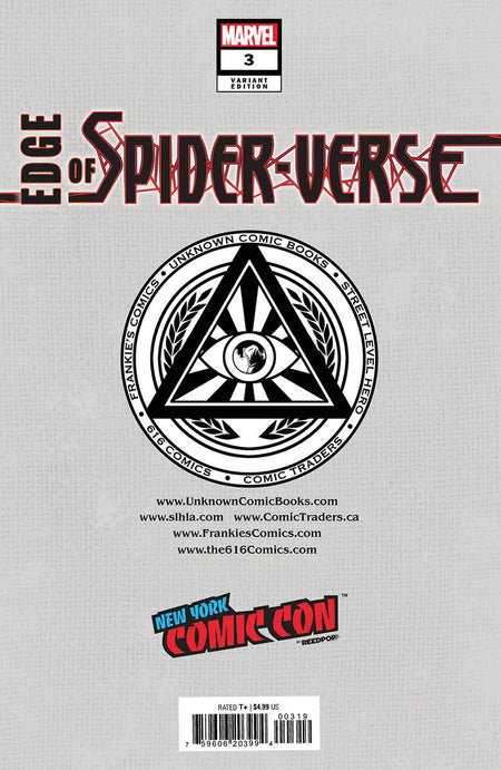 Edge Of Spider - Verse 3 Unknown Comics Tyler Kirkham Exclusive Nycc 2022 Silver Var (11/02/2022) - East Coast Comics