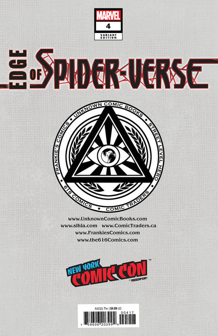 Edge Of Spider - Verse 4 Unknown Comics Tyler Kirkham Exclusive Nycc 2022 Silver Var (11/02/2022) - East Coast Comics