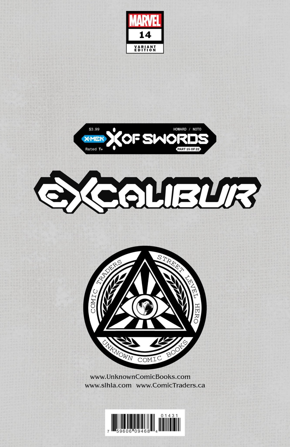 Excalibur 14 Unknown Comics Lucas Werneck Exclusive Virgin Var Xos (11/11/2020) - East Coast Comics