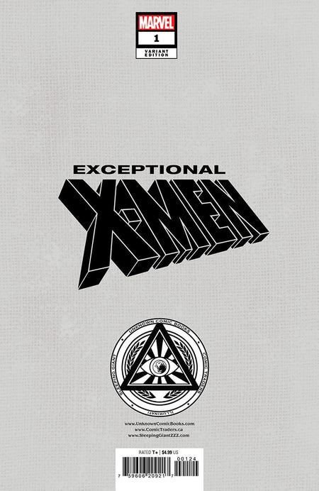 Exceptional X - Men 1 Unknown Comics Kaare Andrews Exclusive Connecting Virgin Var (09/04/2024) - East Coast Comics