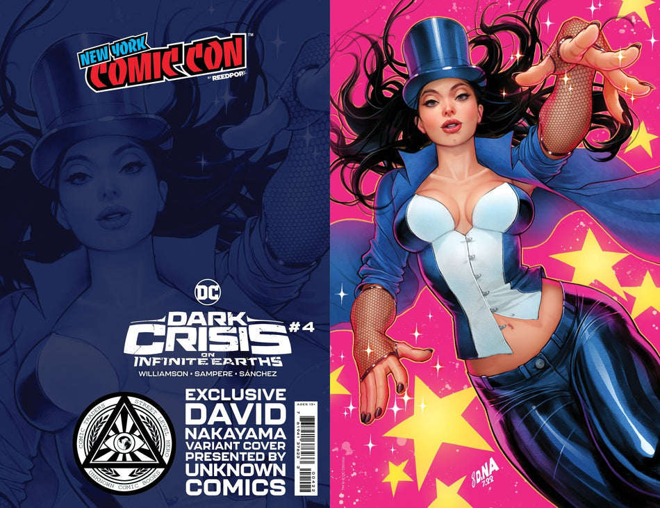 [Foil] Dark Crisis On Infinite Earths 4 Unknown Comics David Nakayama Exclusive Nycc 2022 Virgin Var - East Coast Comics