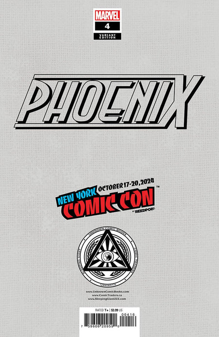 [Foil] Phoenix 4 Unknown Comics Nathan Szerdy Exclusive Virgin Nycc 2024 Var (10/23/2024) - East Coast Comics