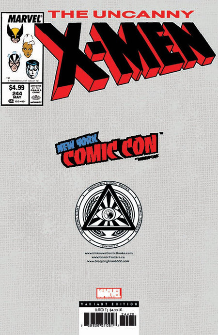 [Foil] Uncanny X - Men 244 Facsimile Unknown Comics Nathan Szerdy Exclusive Virgin Nycc 2024 Var (10/23/2024) - East Coast Comics