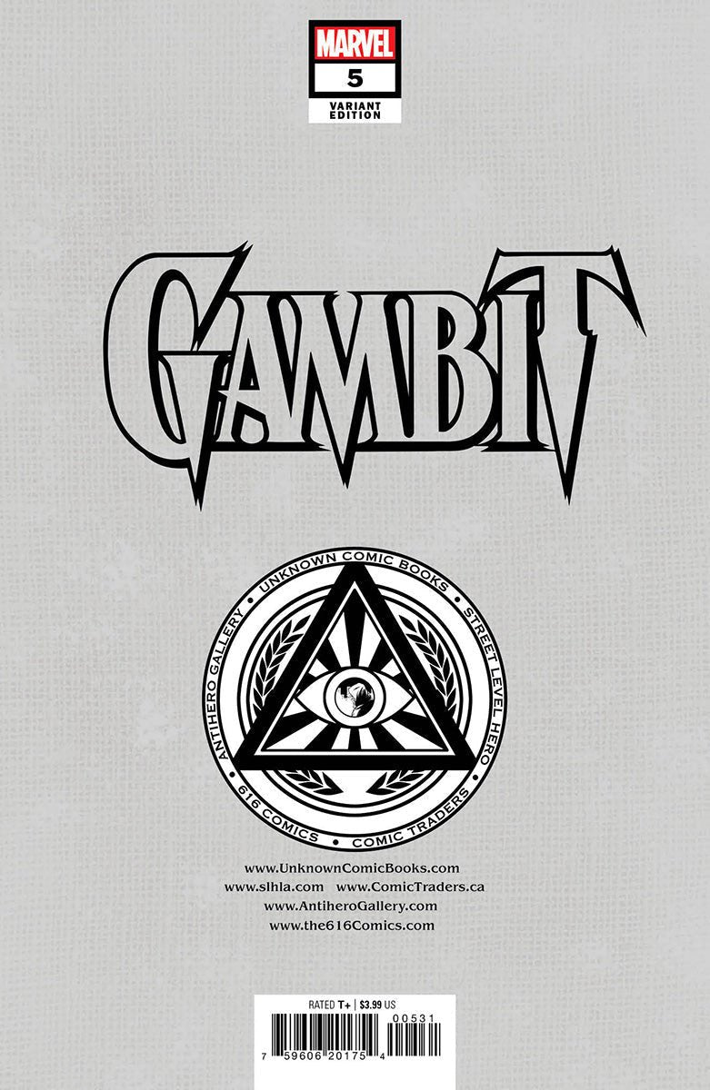 Gambit 5 Unknown Comics Ivan Tao Exclusive Var (11/16/2022) - East Coast Comics