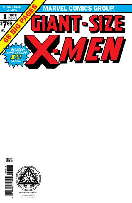 Giant - Size X - Men 1 Facsimile Edition [New Printing] Unknown Comics Exclusive Blank Var (08/16/2023) (08/30/2023) - East Coast Comics