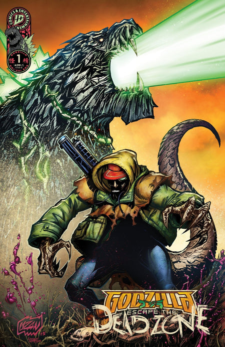 Godzilla: Escape The Deadzone 1 - ECC Exclusive Franck Uzan Variant - East Coast Comics