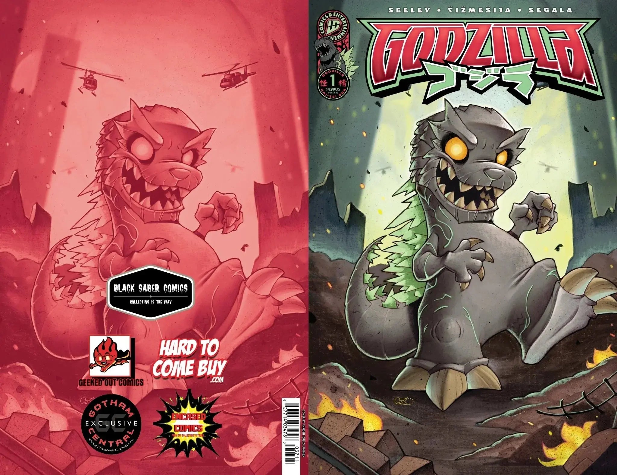 Godzilla Kai-Sei Era #1 - Cover by Chrissie Zullo Uminga Black